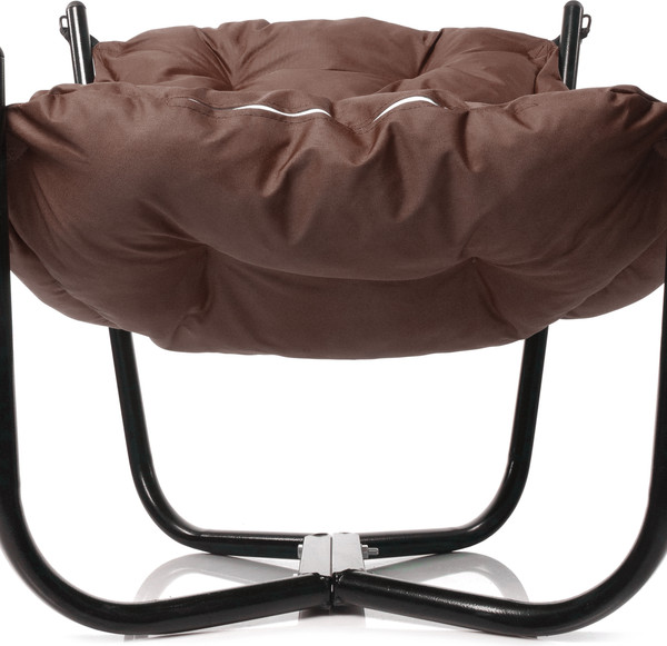 Изображение товара Комплект кресел садовых M-Group Чил / 29360405 (2шт, черный/коричневая подушка)