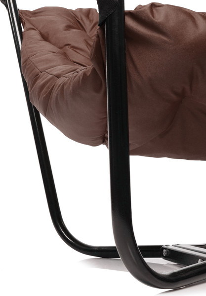 Изображение товара Комплект кресел садовых M-Group Чил / 29360405 (2шт, черный/коричневая подушка)