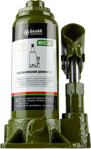 Изображение товара Бутылочный домкрат БелАК Eco 4т / БАК.70013