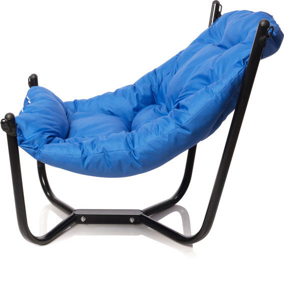 Изображение товара Комплект кресел садовых M-Group Чил / 29360410 (2шт, черный/синяя подушка)