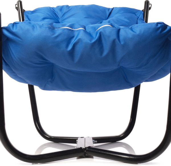 Изображение товара Комплект кресел садовых M-Group Чил / 29360410 (2шт, черный/синяя подушка)