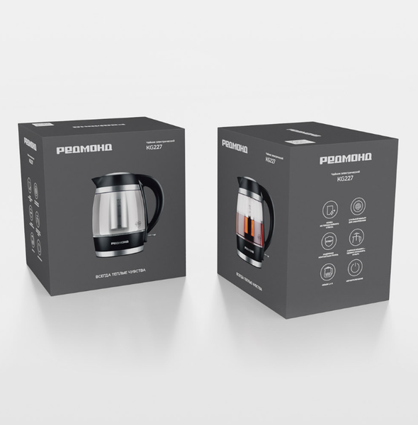 Изображение товара Электрочайник Redmond KG227 (черный)