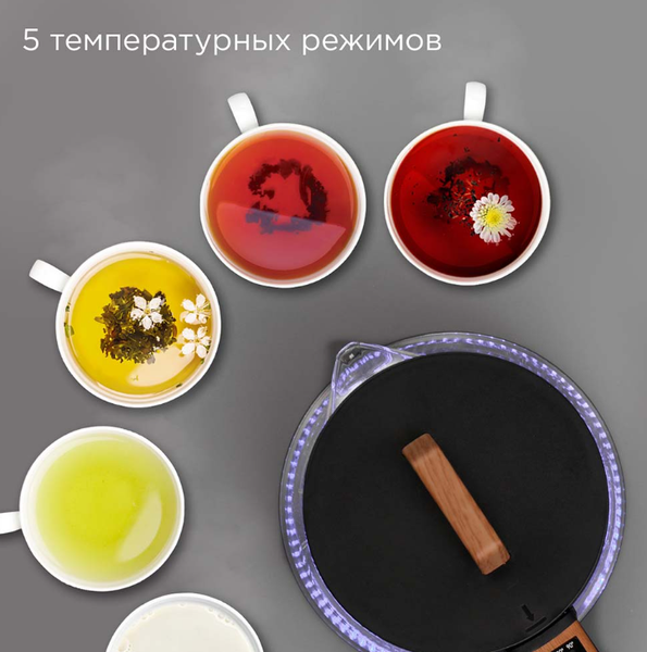 Изображение товара Электрочайник Redmond KG251 (черный/дерево)