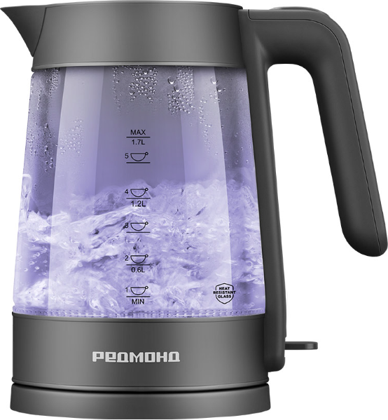 Изображение товара Электрочайник Redmond KG252 (стекло/серый)