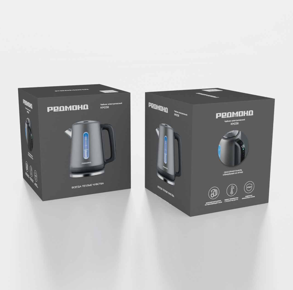 Изображение товара Электрочайник Redmond KM238 (серый)