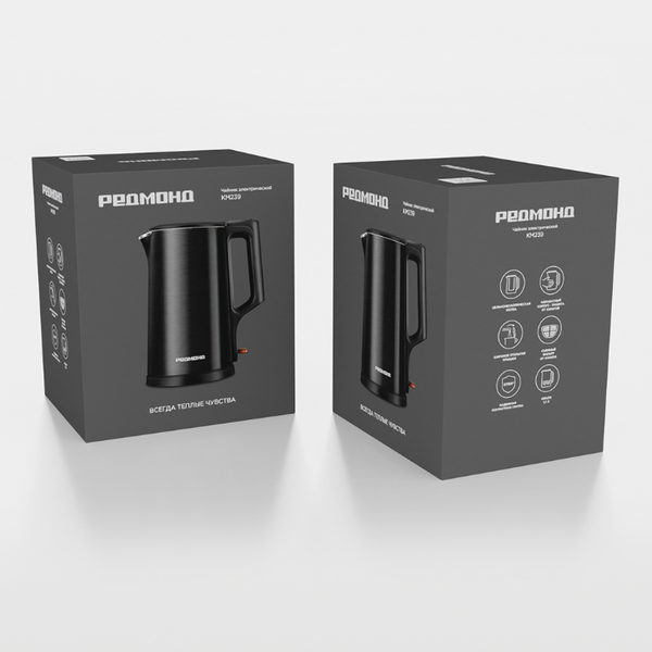 Изображение товара Электрочайник Redmond KM239 (черный)