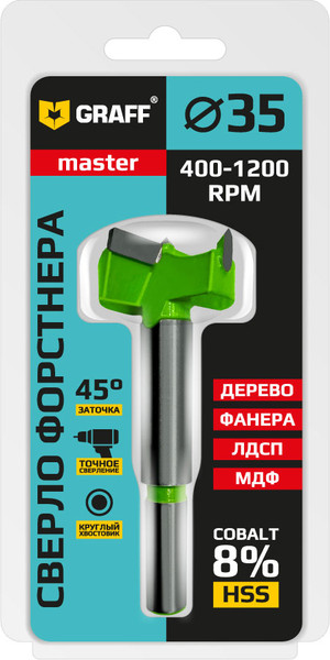 Изображение товара Сверло GRAFF 35мм / 20935