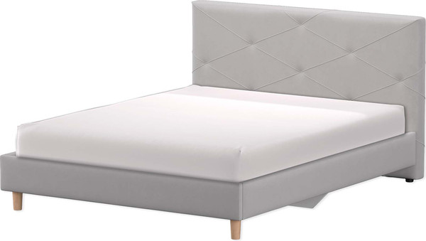 Изображение товара Двуспальная кровать Аквилон Ромео 16 М (велюр грей)