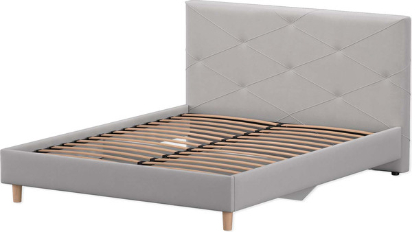 Изображение товара Двуспальная кровать Аквилон Ромео 16 М (велюр грей)