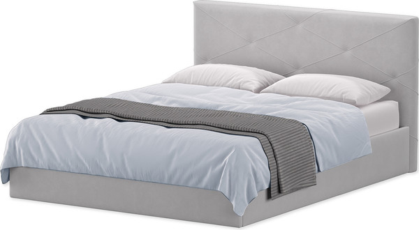 Изображение товара Двуспальная кровать Аквилон Ромео 16 ПМ (велюр грей)