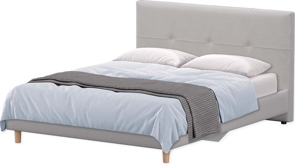 Изображение товара Двуспальная кровать Аквилон Венера 16 М (велюр грей)