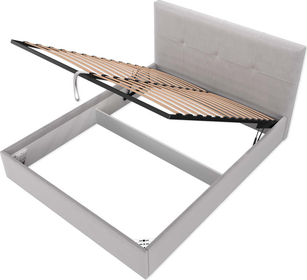 Изображение товара Двуспальная кровать Аквилон Венера 16 ПМ (велюр грей)