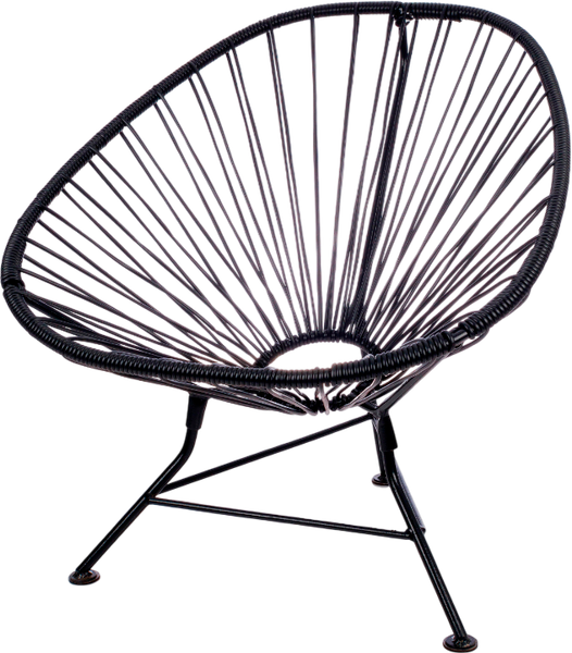 Изображение товара Кресло садовое M-Group Ракушка мини / 12340400 (черный)