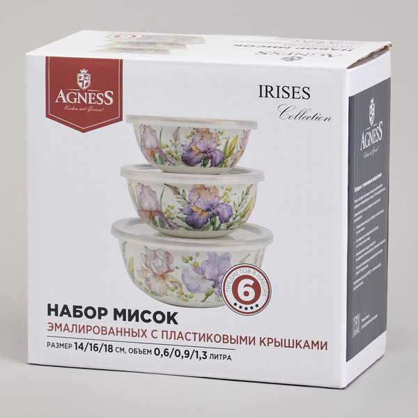 Изображение товара Набор мисок Agness 950-595 (6шт)