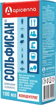 Изображение товара Концентрат от насекомых Apicenna Сольфисан бытовой (100мл)