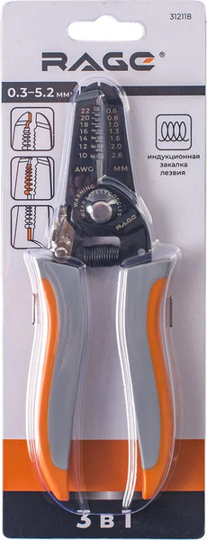 Изображение товара Инструмент для зачистки кабеля Vira Стриппер многофункциональный 0.3 - 5.2мм / 312118