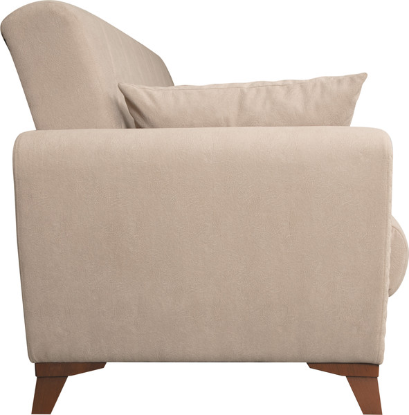 Изображение товара Диван Олмеко Эдвин М 3-х местный 2 подушки (велюр, прага капучино)