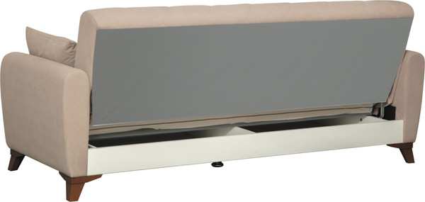 Изображение товара Диван Олмеко Эдвин М 3-х местный 2 подушки (велюр, прага капучино)