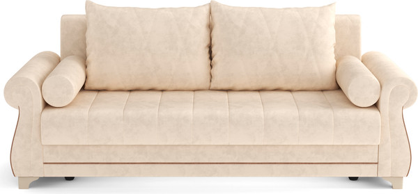 Изображение товара Диван Олмеко Порто М (велюр, тенерифе крем/велюр, тенерифе хумус)