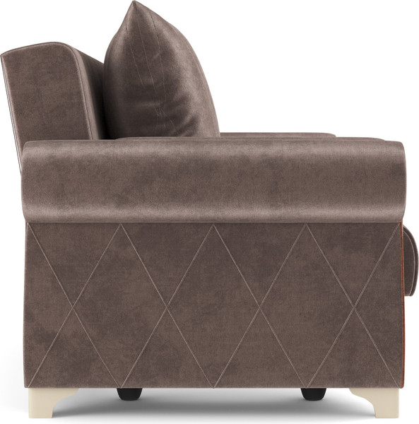 Изображение товара Диван Олмеко Порто М (велюр, тенерифе стоун/велюр, тенерифе шоколад)