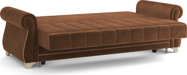 Изображение товара Диван Олмеко Порто М (велюр, тенерифе шоколад/велюр, тенерифе корица)