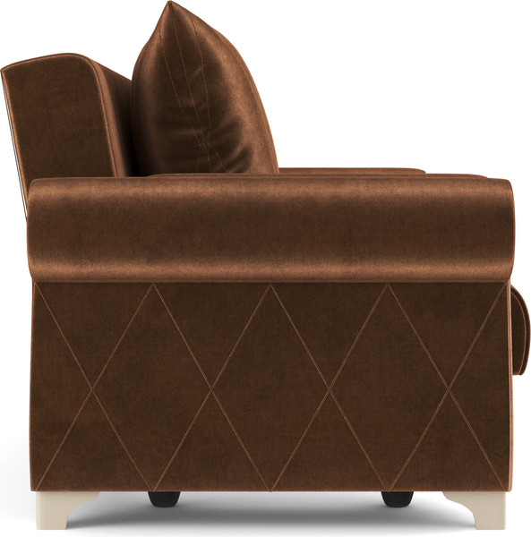 Изображение товара Диван Олмеко Порто М (велюр, тенерифе шоколад/велюр, тенерифе корица)