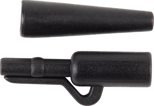 Изображение товара Набор клипс для грузила Волжанка Lead Clips with Tail Rubber / CVLCTL-BL (8шт, черный)