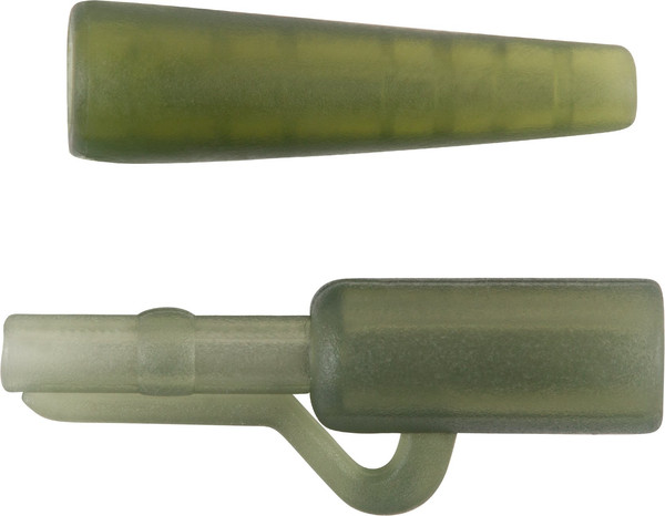 Изображение товара Набор клипс для грузила Волжанка Lead Clips with Tail Rubber / CVLCTL-TG (8шт, зеленый)