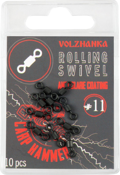 Изображение товара Вертлюг рыболовный Волжанка Rolling Swivel / SVRS-11 (10шт)