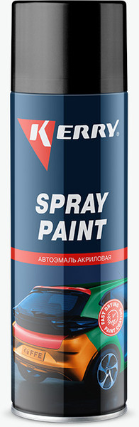 Изображение товара Эмаль автомобильная Kerry Акриловая KR-613 (650мл, белый 202, RAL 9003)