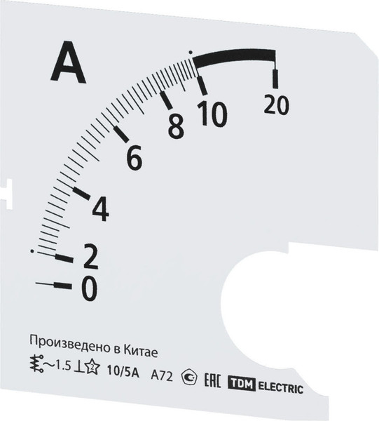 Изображение товара Шкала для амперметра TDM SQ1102-2043