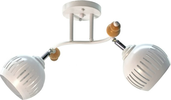 Изображение товара Спот Aitin-Pro НПБ 02-2x60-101 / N5675/2 (белый/дерево)