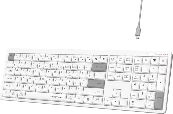 Изображение товара Клавиатура A4Tech Fstyler FBX55C (белый)