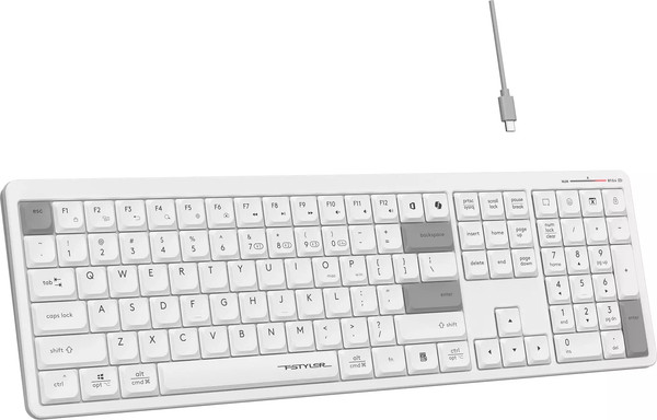 Изображение товара Клавиатура A4Tech Fstyler FBX55C (белый)