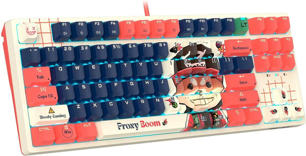 Изображение товара Клавиатура A4Tech Bloody AT87 Proxy Boom (бежевый/красный)