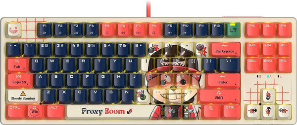 Изображение товара Клавиатура A4Tech Bloody AT87 Proxy Boom (бежевый/красный)