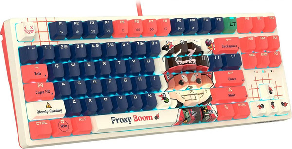 Изображение товара Клавиатура A4Tech Bloody AT87 Proxy Boom (бежевый/красный)