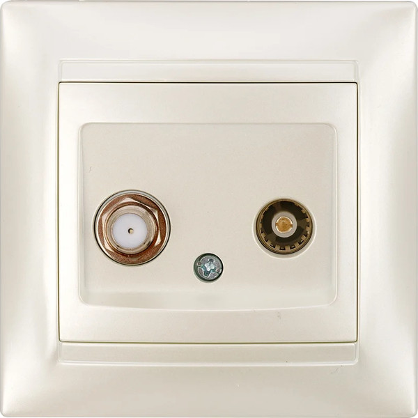 Изображение товара Розетка TDM Лама SQ1815-0820 (перламутр)