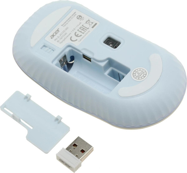 Изображение товара Комплект клавиатура и мышь Acer OCC205 / ZL.ACCEE.00C (белый/голубой)