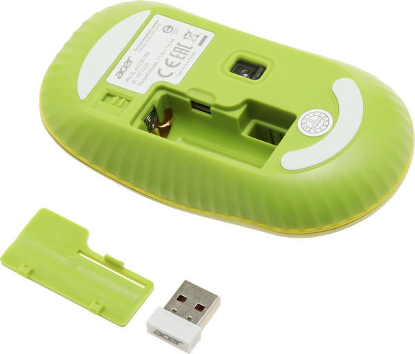 Изображение товара Комплект клавиатура и мышь Acer OCC205 / ZL.ACCEE.00E (зеленый/желтый)