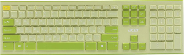 Изображение товара Комплект клавиатура и мышь Acer OCC205 / ZL.ACCEE.00E (зеленый/желтый)