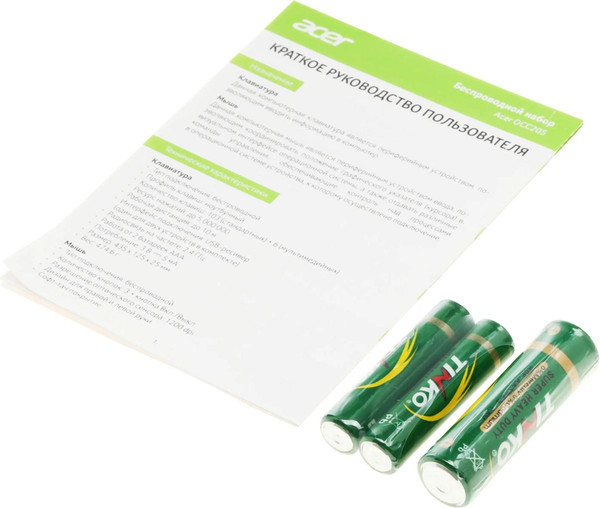 Изображение товара Комплект клавиатура и мышь Acer OCC205 / ZL.ACCEE.00F (розовый/бежевый)