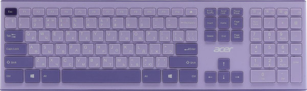 Изображение товара Комплект клавиатура и мышь Acer OCC205 / ZL.ACCEE.00D (фиолетовый)