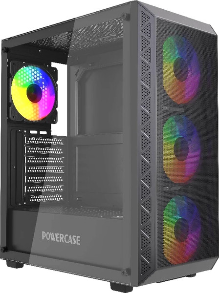 Изображение товара Корпус для компьютера Powercase Mistral S4B Tempered Glass / CMSB-L4 (черный)