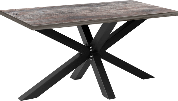 Изображение товара Обеденный стол Millwood Кейптаун 160x80 (сосна пасадена/металл черный)