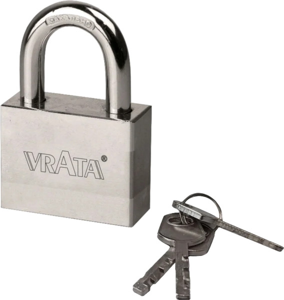 Изображение товара Замок навесной Vrata ВС-HD-60 (чугун, хром, блистер)