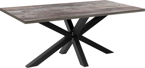 Изображение товара Обеденный стол Millwood Кейптаун 200x100 (сосна пасадена/металл черный)