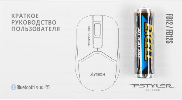 Изображение товара Мышь A4Tech Fstyler FB12S (белый)