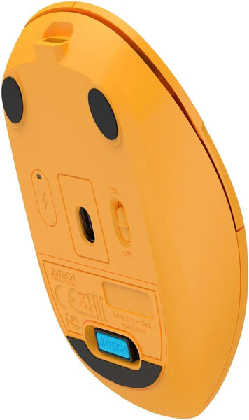 Изображение товара Мышь A4Tech Fstyler FG15C Air2 (желтый)