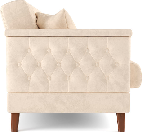 Изображение товара Диван Олмеко Амарант М (велюр, тенерифе крем)